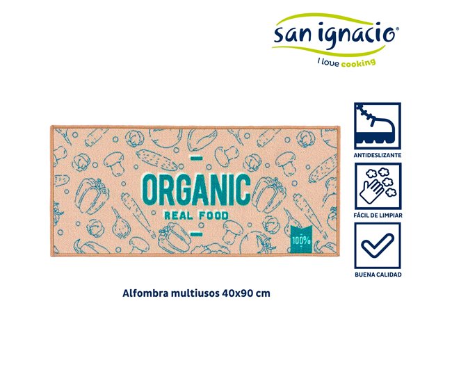 Alfombra multiusos organic colección KINVARA Azul
