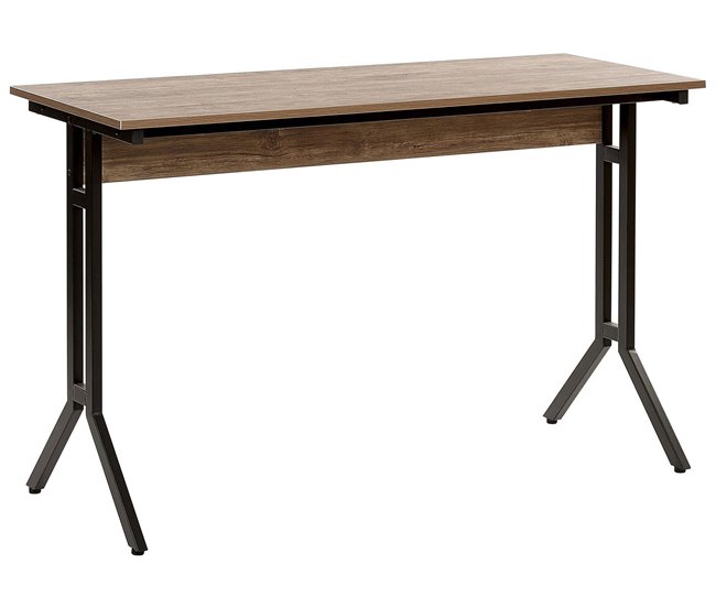 Beliani Escritorio CREEK 120x48 Gris Oscuro