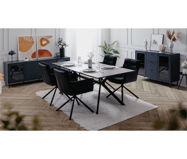 Mueble de tv azul marino CARACAS Azul Marino