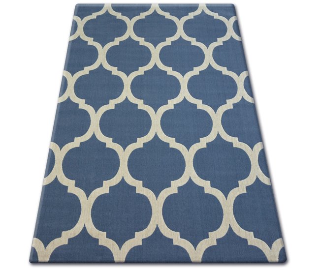 Alfombra SCANDI Trellis 160x230 Azul Marino