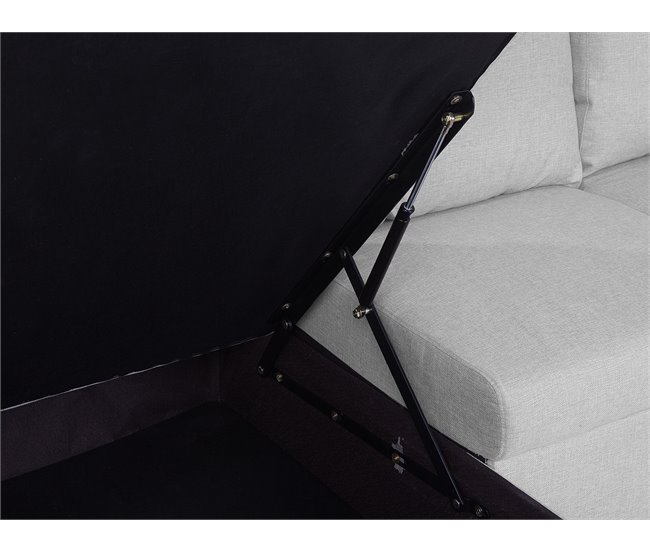 Beliani Sofá cama KARRABO Gris Claro