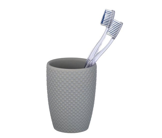 Vaso De Dientes Gris