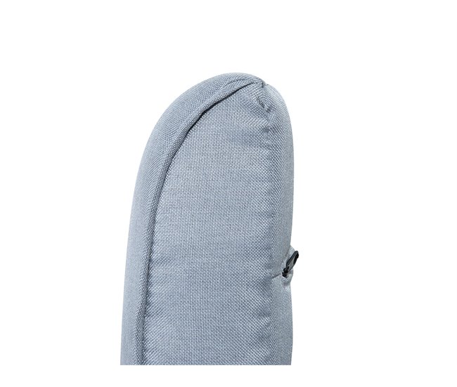 Beliani Sofá de 3 plazas Poliéster ROXEN Gris Claro