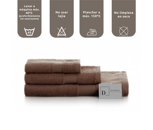 Pack 6 Toallas Tocador Marron