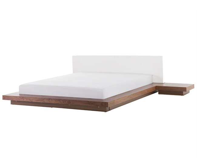 Beliani Cama LED MDF ZEN 328x229 Marron