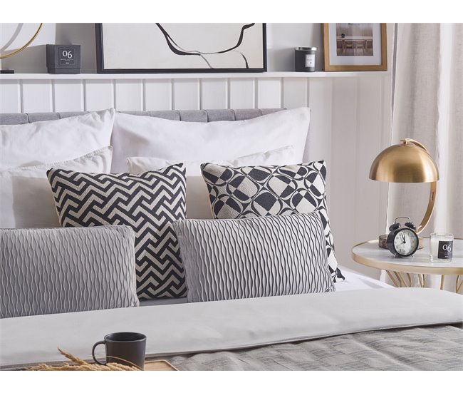Beliani Cojín decorativo MOTARI Gris