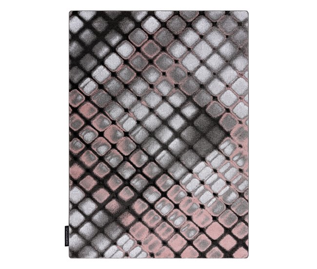 Alfombra INTERO REFLEX 3D enrejado 280x370 Rosa