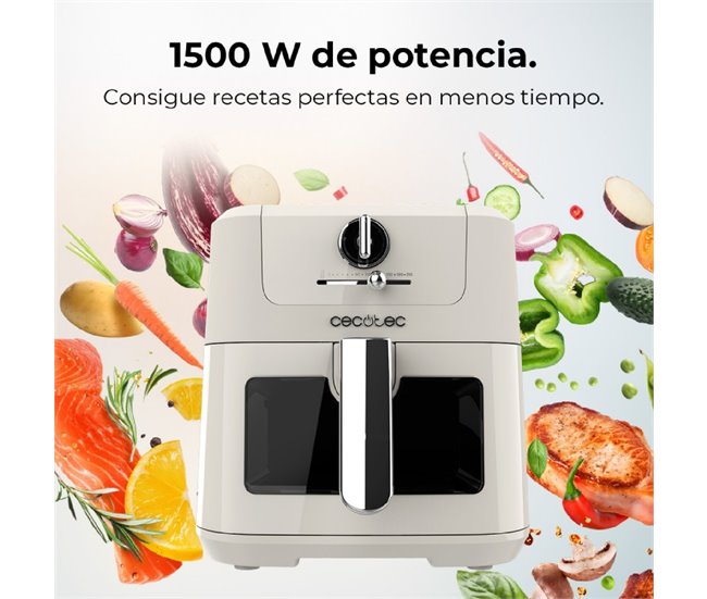 Cecotec Freidora sin aceite Freidora de aire Cecofry Antique 5000 Beige