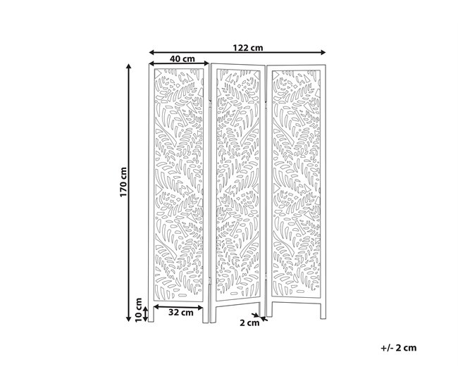 Beliani Mampara MELAGO Blanco