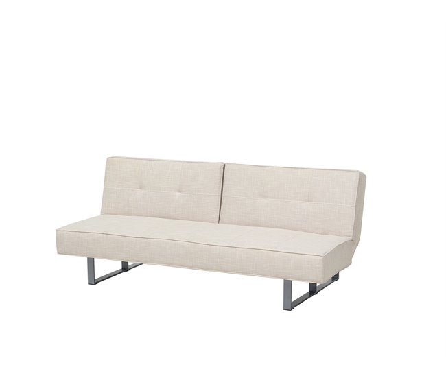 Beliani Sofá cama Poliéster DUBLIN Beige