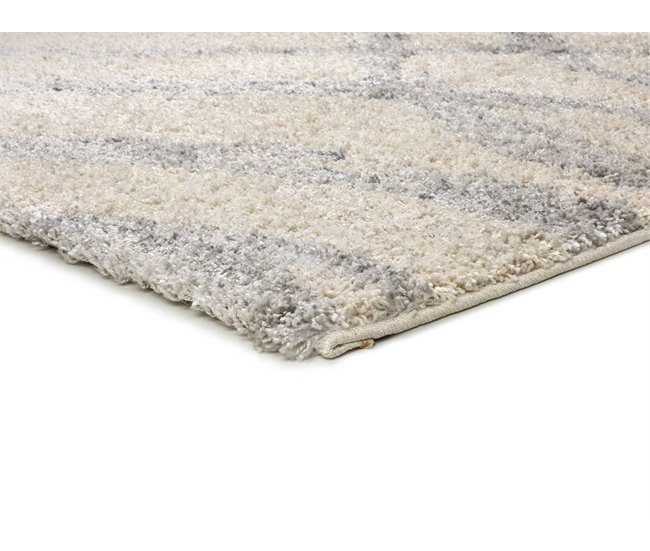 Alfombra shaggy de estilo escandinavo HELIA - ATTICGO 80x150 Plateado