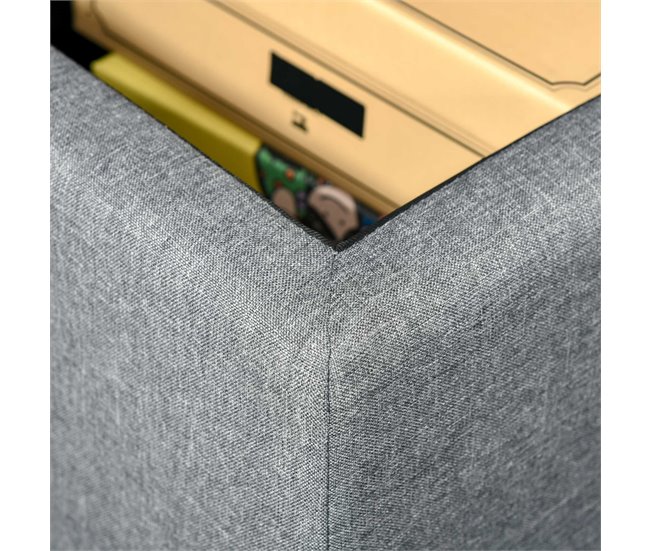 Banco de Almacenamiento 125x49 Gris