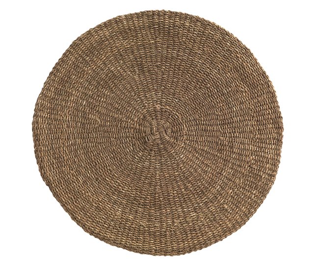 Alfombra de algas naturales 120x120 Natural
