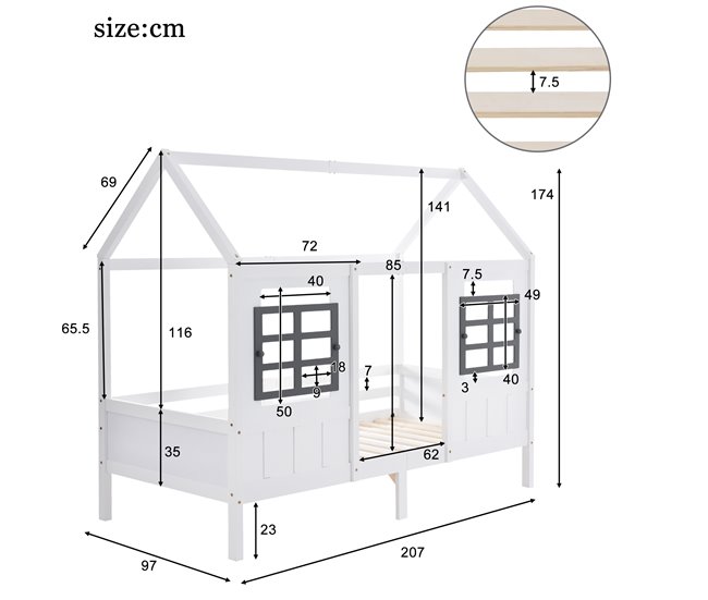 Camas infantiles Blanco