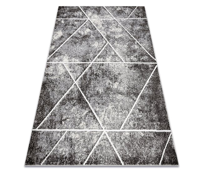 Alfombra MATEO 8031/644 Moderna geométrica Triángulos 240x330 Gris