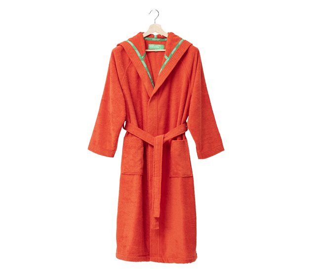 Albornoz benetton 360 gsm 100% algodón Rojo