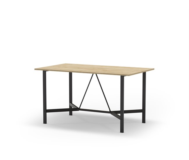 Mesa de comedor rectangular DALMA Roble