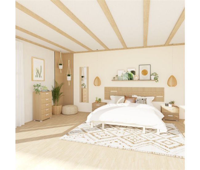 Cabecero Ataneq Tex Leds Marron