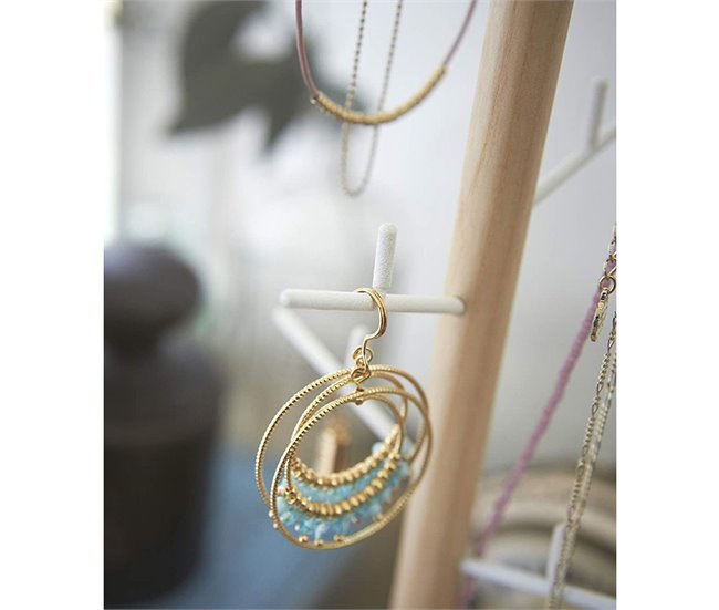 Árbol de joyas Blanco/ Madera