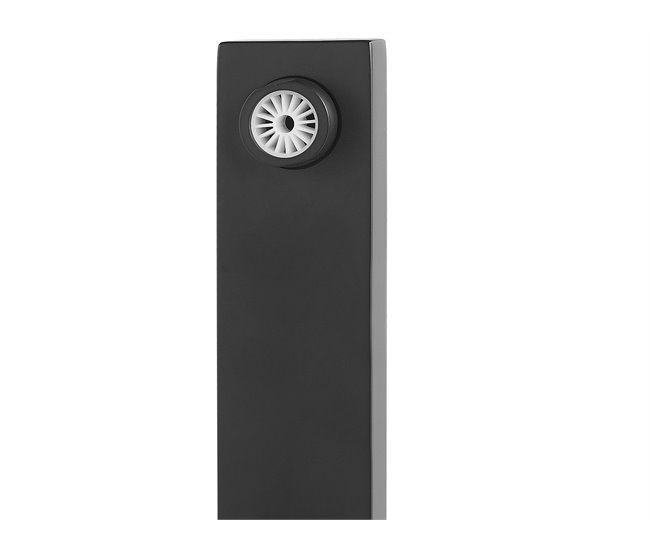 Beliani Grifo para bañera independiente DELLA 15x26 Negro