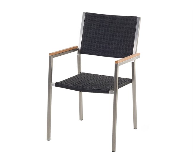 Beliani Conjunto de comedor GROSSETO Negro