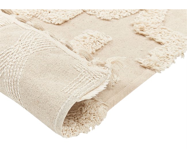Beliani Alfombra de pelo corto ITANAGAR 80x150 Beige
