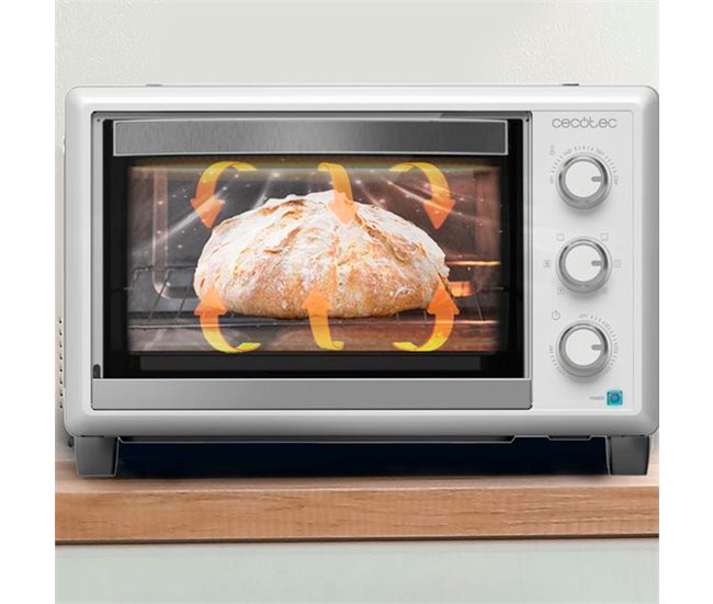 Cecotec Horno de sobremesa Bake Toast 2600 Blanco