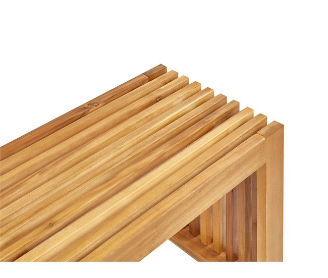 Beliani Conjunto de comedor BELLANO Madera Clara