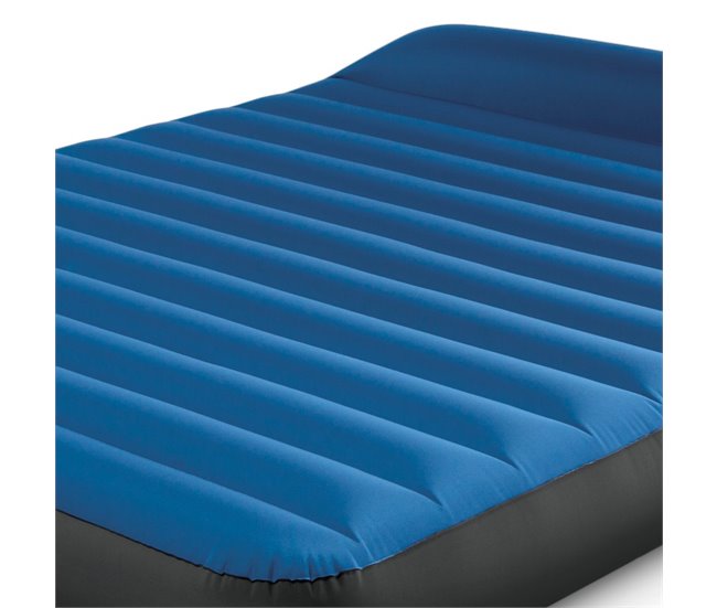 Colchón hinchable individual TruAire Camping Matress c/hinchador incluido INTEX Azul