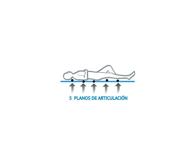Cama Electrica Articulada + Colchón 5 Planos 