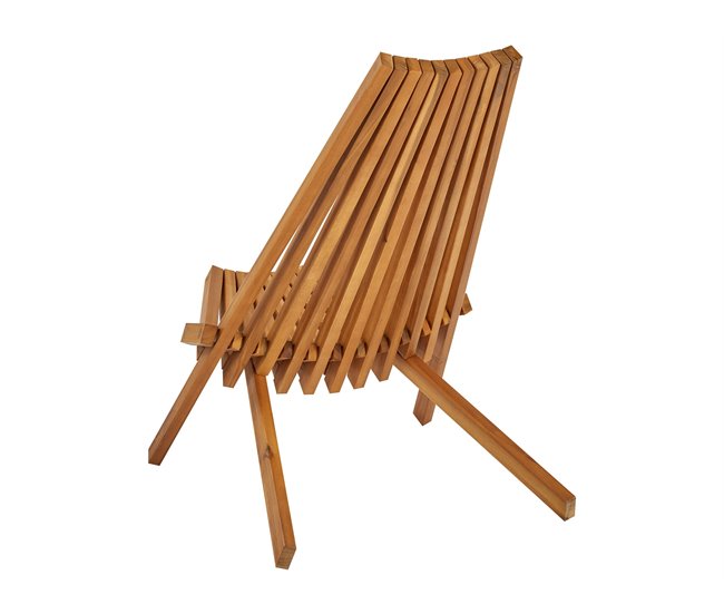 Beliani Conjunto de balcón BELLANO Madera Clara