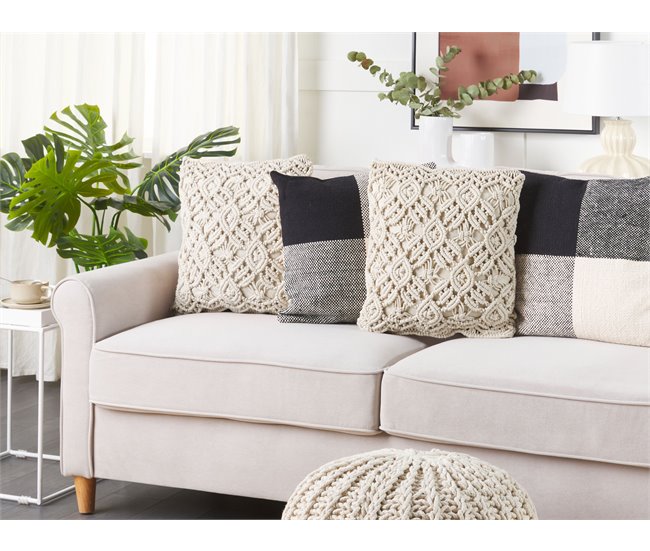 Beliani Cojín decorativo ESENKOY Beige