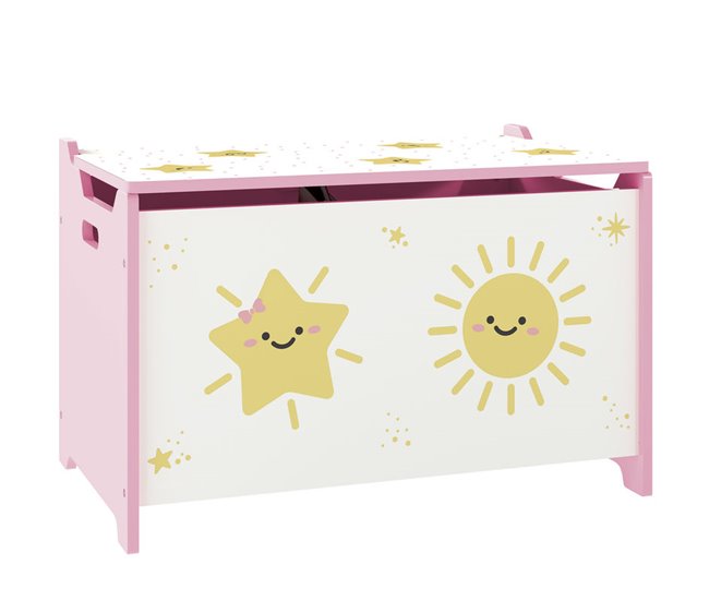 Caja Almacenaje Infantil MDF AIYAPLAY 60 Rosa