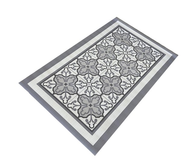 Acomoda Textil – Alfombra Vinílica Hidráulica para Hogar. 120x180 Gris Claro