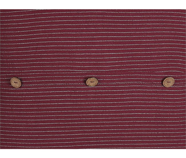 Beliani Cojín decorativo CAMPANULA Rojo