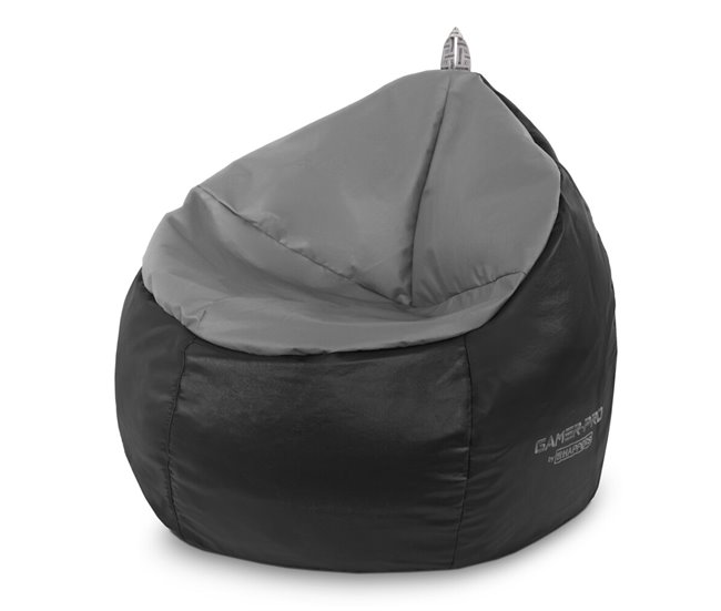 Puff Gamer Junior Polipiel Interior HAPPERS Gris