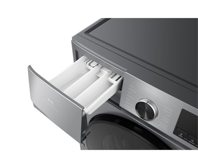 Lavadora frontal TCL FF0824A1ES 8 kilos 1400 RPM Inox