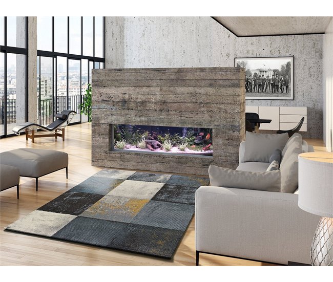 Alfombra geométrica ADRA - ATTICGO 190x280 Gris