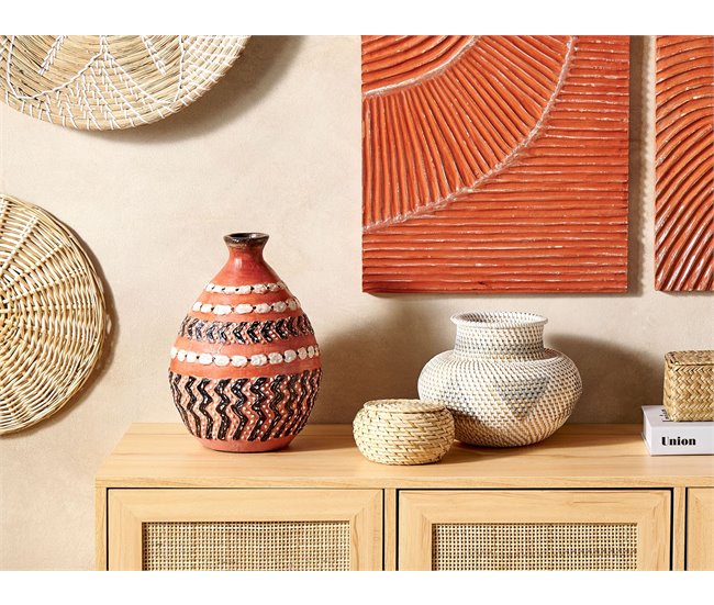 Beliani Jarrón decorativo KUMU Dorado