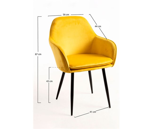 Silla Chic Black Amarillo