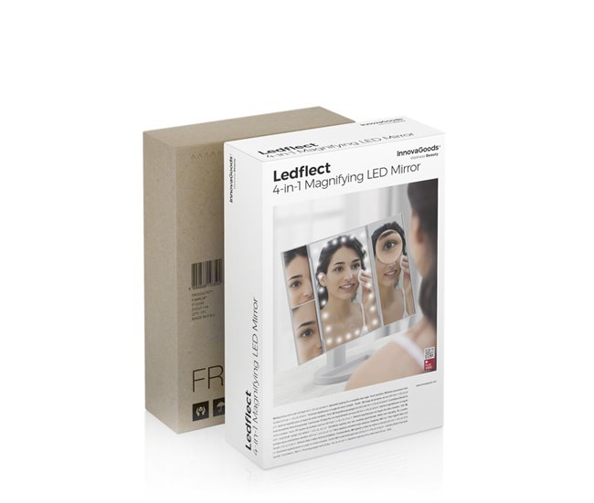 Espejo de Aumento con LED IG811259 Blanco
