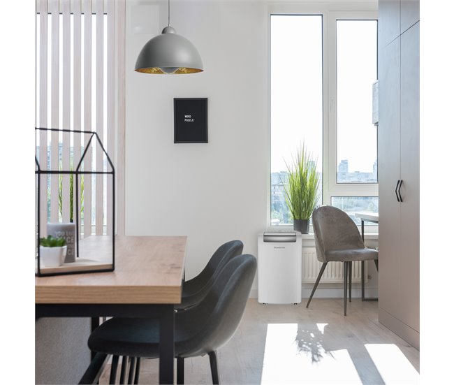 Aire acondicionado portatil, Ariston, Mobis Plus 10000, Clase Energetica +A Blanco Brillo