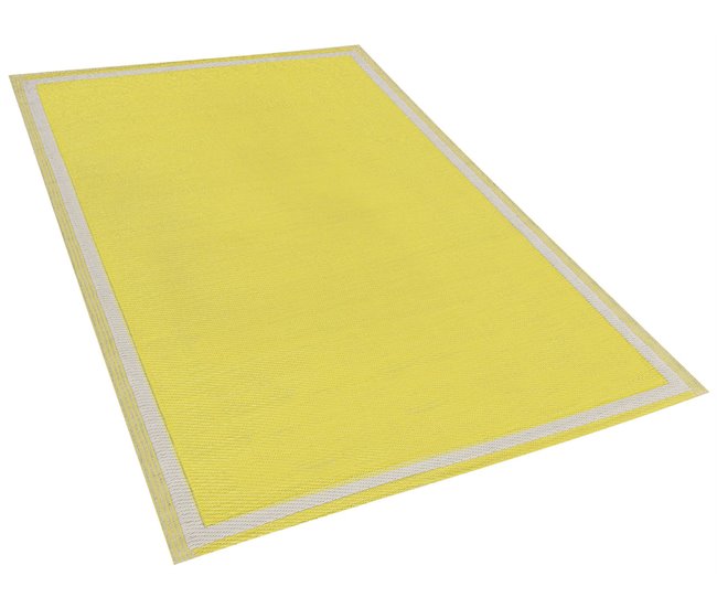 Beliani Alfombra de exterior ETAWAH 120x180 Amarillo