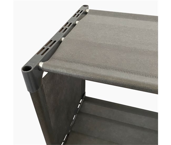 Estanteria Ordenacion 2|3|4 Pisos 12 Huecos PVC & Tela Nyana Home 125 Negro