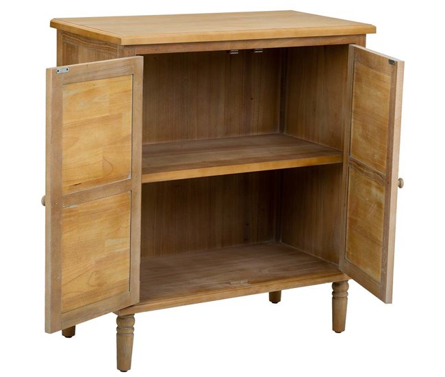 Aparador de madera de 2 puertas Marron