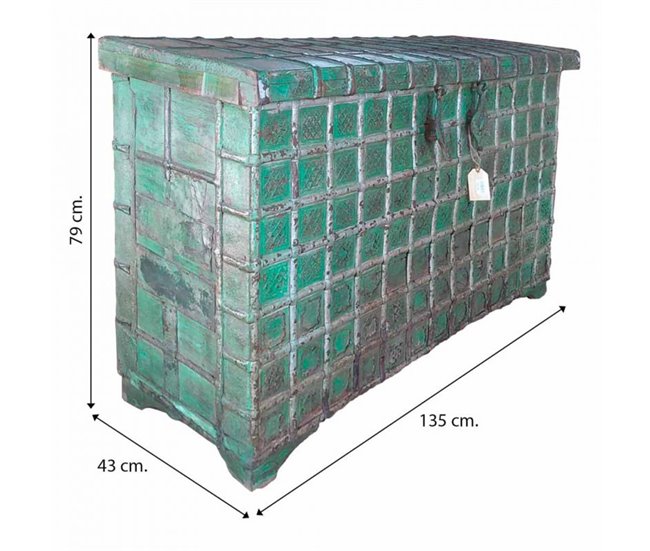 Baúl de madera Verde