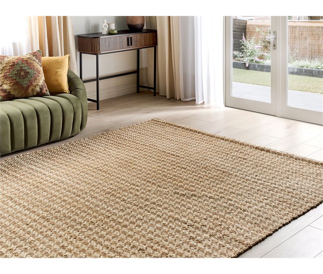 Beliani Alfombra de pelo corto ARAPTEPE 200x300 Beige