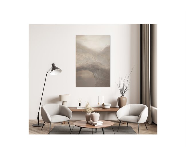 Pintura original ONDA DEGRADADO MARRÓN marca MARCOMUEBLE  Marron