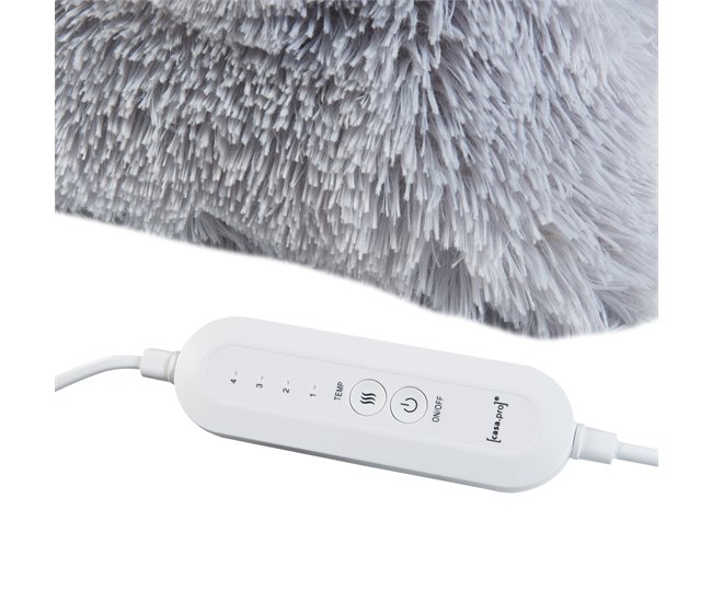 Almohadilla eléctrica Capurso lavable 100W Felpa Gris