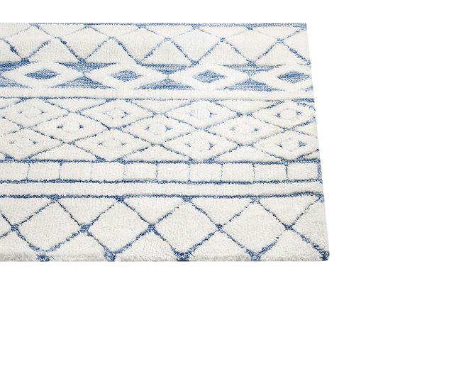 Beliani Alfombra de pelo corto MARGAND 160x230 Blanco/ Beige